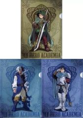 【中古】クリアファイル 緑谷＆飯田＆轟 A4クリアファイル3枚セット 十傑コスチューム 第一弾 A 「僕のヒーローアカデミア」