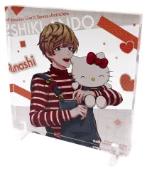 【中古】アクリルスタンド・アクリルパネル 闇堂四季×ハローキティ スクエアアクリルブロックVer.1 「Paradox Live×サンリオキャラクターズ 第1弾」