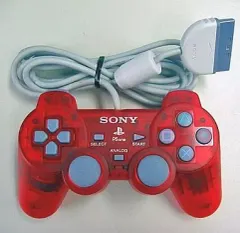 【中古】PSハード アナログコントローラ(クリムゾン・レッド)