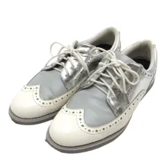 ★特価★ジーフォア ゴルフシューズ 白×シルバー スパイクレス SW171562BG  レディース 23.5 ゴルフウェア G/FOREのサムネイル