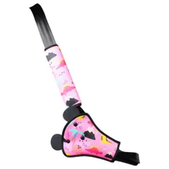 ☆ ピンク×恐竜 ☆ シートベルトカバー 子供 シートベルトカバー 子供 シートベルト キッズ シートベルトクッション かわいい シートベルトパッド こども 子ども 可愛い ベルトカバー クッション 首 お腹 腹部 セーフティパッド ドライブ 安全 車 車用