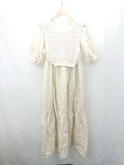◇ ⊂ w closet ダブルクローゼット ベスト 半袖ワンピース サイズF ベージュ レディース E  【1502180060694】のサムネイル