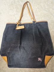 BURBERRY　BLUELABEL　キャンバス　トートバッグ