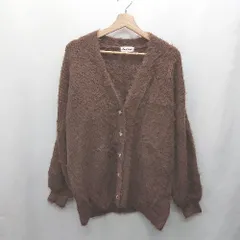 ◇ ⊇ Alma Design 長袖 ニットカーディガン サイズM ブラウン レディース E  【1411280033043】