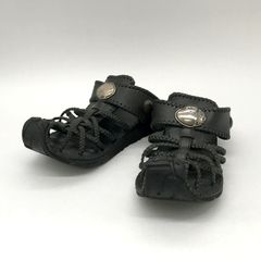 14th addiction サンダル レザーサンダル ロゴ シューズ シンプル カジュアル 26.5cm相当 フォーティーンスアディクション 靴 B13810◆