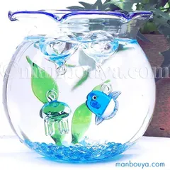 水族館グッズ ガラス細工 ミニチュア 雑貨 浮き玉 プレゼント 海の生き物 浮き球 セット マンボウ クラゲのサムネイル