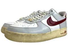 NIKE (ナイキ) NIKE Air Force 1'07 SE チャーム付き ベトナム製 DV7584-001 27.5cm US10.5 レッド×ホワイト×グレー メンズ/004