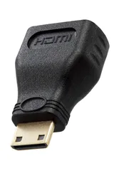 【即日発送】to mini hdmi hdmi プレミアム アダプタ 4K2K(60Hz) 【Premium 変換 HDMI(R) HDMI Cable規格認証済み】 18Gbps エレコム ECAD-HDAC3BK