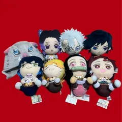 鬼滅の刃　ぬいぐるみ　FuRyu　BANPRESTO　プライズ　被り物　8点セット　　zz