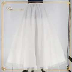 レディースファッション スカート ペチコート パニエ ジュネビビアン ホワイト系 白 真っ白 GENETVIVIEN 日本製 レース 発表会 イベント ダンス ゴム仕様 透け感 コスチューム パーティー 結婚式 二次会 ふんわり