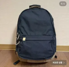 【クリーニング済み】VISVIM ネイビー キャンバスレザーリュック クリーニング済み】VISVIM ネイビー キャンバスレザーリュック