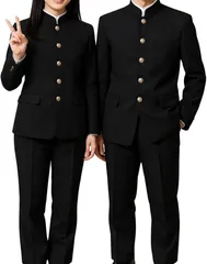 CosMisty 学ラン 男装 コスプレ 制服 学生 衣装 男子 仮装 学校 高校生 応援団 学生服 ユニセックス コスチューム 上下セット(3XL)