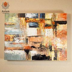 絵画 インテリア アートパネル 抽象画 モダン 北欧 壁掛け 玄関 おしゃれ アート 絵 アジアン バリ 40×30 (63)