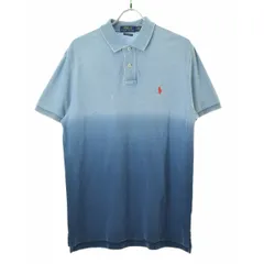 【POLORALPHLAUREN】CUSTOM FIT グラデーション 鹿の子半袖ポロシャツ