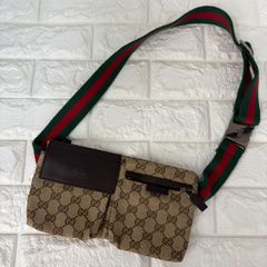 グッチ GUCCI GG柄 ウエストポーチ ウエストバッグ シェリーライン