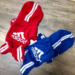 新品 犬服 3つボタンつなぎ風パーカー  あったか裏起毛素材