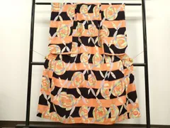 平和屋着物∵セミアンティーク　女の子　十三参り　子供　祝着　鞠草花文　逸品　CAAV9235ze