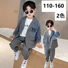 入学式 スーツ 男の子 2点セット ゆったり 子供スーツ キッズ 通学制服 入園 男の子 カジュアルスーツ 男の子服 男の子スーツ 子どもスーツ キッズセットアップ 通学制服 フォーマル 卒園式 卒業式 七五三 KSFD012(2色110-160)