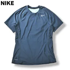ナイキ NIKE 半袖 DRI-FIT Tシャツ スポーツインナー L ネイビー