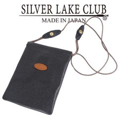 シルバーレイククラブ SILVER LAKE CLUB 鹿革 ポーチ メンズ レディース ブラック 黒 日本製 定価8,250円 サコッシュ