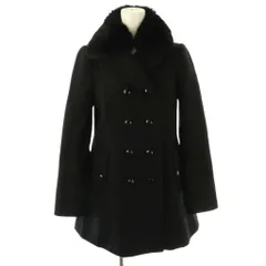 ブルーレーベルクレストブリッジ BLUE LABEL CRESTBRIDGE ラビットファー Pコート アウター 36 黒 /NR ■OSのサムネイル