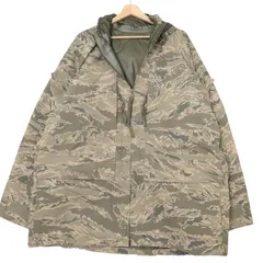 00年代 米軍実物 U.S.AIRFORCE APECS GORETEX パーカージャケット ミリタリー ABUカモ (メンズ X-LARGE LONG) 中古 古着 A3830