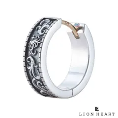ライオンハート HOWL クラッチピアス タテガミ アラベスク シルバー925 フープ ピアス フープピアス 片耳用 1点売り メンズ ブランド LION HEART