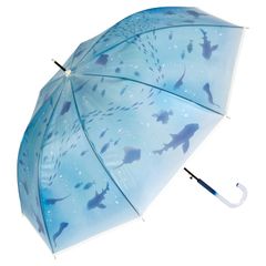 【迅速発送】Wpc. ビニール傘 えのすい×Wpc. アンブレラ おはよう、大水槽 ブルー 親骨61cm 大きい ジャンプ レディース 新江ノ島水族館 海 生き物 水槽 おしゃれ 可愛い 映え コラボ 男性 女性 PT-EN02-001
