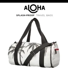 専用です。　アロハコレクション　ボストンバッグ　ダッフル　モノクロ　ブラック アロハコレクション ハイビスカス ボストンバッグ ダッフル Hana Hou