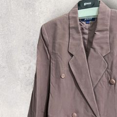 Jasmi Silk スーツ レディース 赤茶色 ジャケット＆スカート Ｌサイズ シルク 春夏秋 5003-08