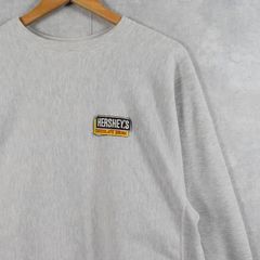 90's〜 Champion REVERSE WEAVE "HERSHEY'S" お菓子企業ワッペン付き スウェット XL