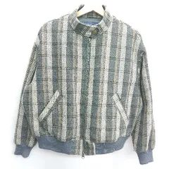 ■ ZAMPA チェック柄 長袖 ジャケット サイズM ブラウン ベージュ グレー レディース E  【1406050059002】