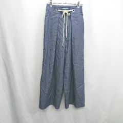 ◇ ⊂ green label relaxing グリーンレーベル UNITED ARROWS フレアパンツ サイズ36 ネイビー レディース E  【1410290030516】