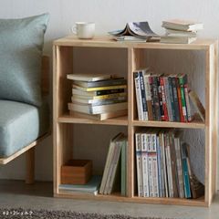 家具 ハンドメイド 木製ラック 天然松 6マス 収納棚 インテリア