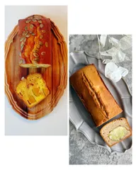 【10/31までに発送】《まぁゆさま専用》かぼちゃキャラメルケーキと自家製甘露煮和栗のラムケーキのハーフハーフ と 自家製渋皮栗のブランデーケーキ のセット