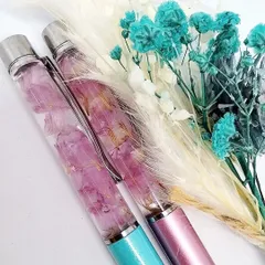ハーバリウムボールペン　ドライフラワー　HBS038　ハンドメイド  2本セット★