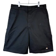 DickiesディッキーズWR815ストライプワークショーツハーフパンツショートパンツツイル生地ロゴタグワンポイント黒ブラックストリートアメカジスケーターファッショセルフォンポケットloosefitルーズフィットvintageヴィンテージ50530