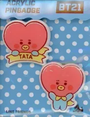 【中古】バッジ・ピンズ TATA(ブイ) アクリルピンバッジ(2個セット) 「BT21」