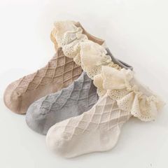 【ベビー靴下3足セット】フリルソックス　レースソックス　※1歳〜3歳用