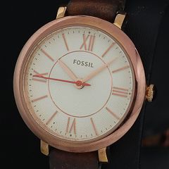 稼働中】FOSSIL BQ3219 レザーベルト ローマン レディース - メルカリ
