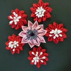 つまみ細工　パーツ　お花