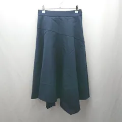 ◇ Θ ANAYI 無地 膝下丈 タイト スカート サイズ38 ネイビー系 レディース E  【1506190014548】
