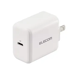 【人気商品】【 20W iPhone 15/14/13/SE3 PD対応 / USB Android コンセント / USB-C タブレット 対応 Type-C 】 充電器 ホワイト エレコム EC-AC09WH