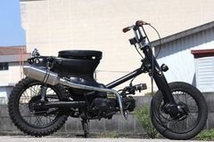Valiente リトルカブ バイク マフラー A-C50 BA-AA01 1997年～2005年モデル対応 キャブ車用 Sol ソル ソリッドタイプ マフラー スポーツタイプ カスタム パーツ ドレスアップ 社外品  ホンダ バリエンテ