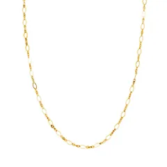 【ゴールド×ワンサイズ】[Cream dot. クリームドット公式] ネックレス レディース ステンレス製 金属アレルギー つけっぱなし サージカルステンレス ショート オーバルチェーン パール Y字 2way アジャスターレス 大人