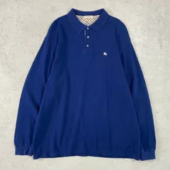 英国製 BURBERRY LONDON バーバリー 長袖ポロシャツ メンズXL 