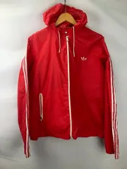 70年代　アディダス　adidas　フランス製　ポケッタブル　ナイロンフーディ　ジャケット　難あり　05112717　11