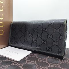 Gucci　グッチ　長財布 GGインプリメ ジャンク エナメル  GG柄 大容量 メンズ レディース 黒