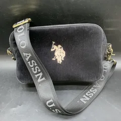 【極美品】　US POLO ASSN ショルダーバッグ　レザー　ブラック 2025年最新】US POLO ASSN ショルダーバッグの人気アイテム