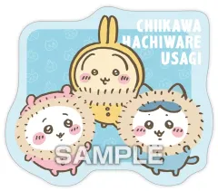 【中古】食玩 ステッカー・シール ちいかわ＆ハチワレ＆うさぎ(冬服) 「ちいかわ ダイカットステッカーガムつき」